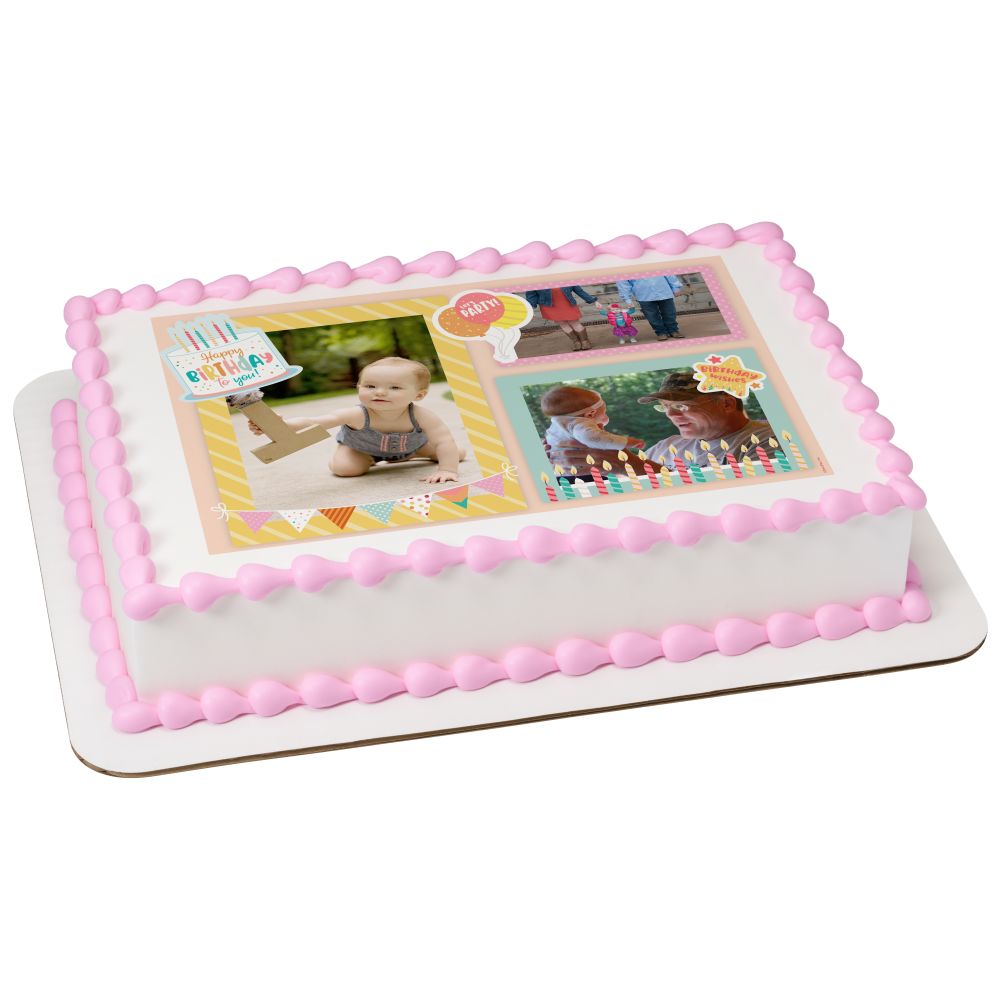 Image Cake Happy Birthday Collage