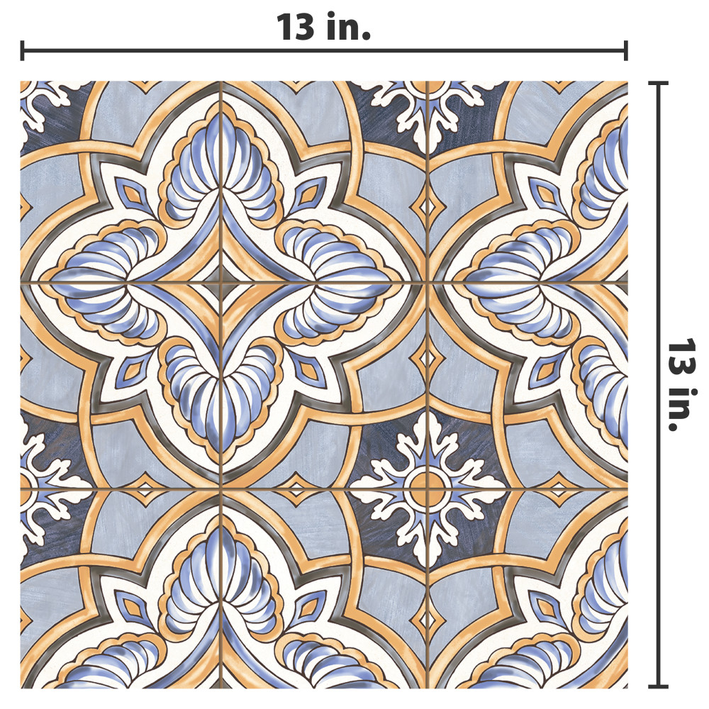 Sample – Harmonia Grove Blue Ceramic Floor and Wall Tile