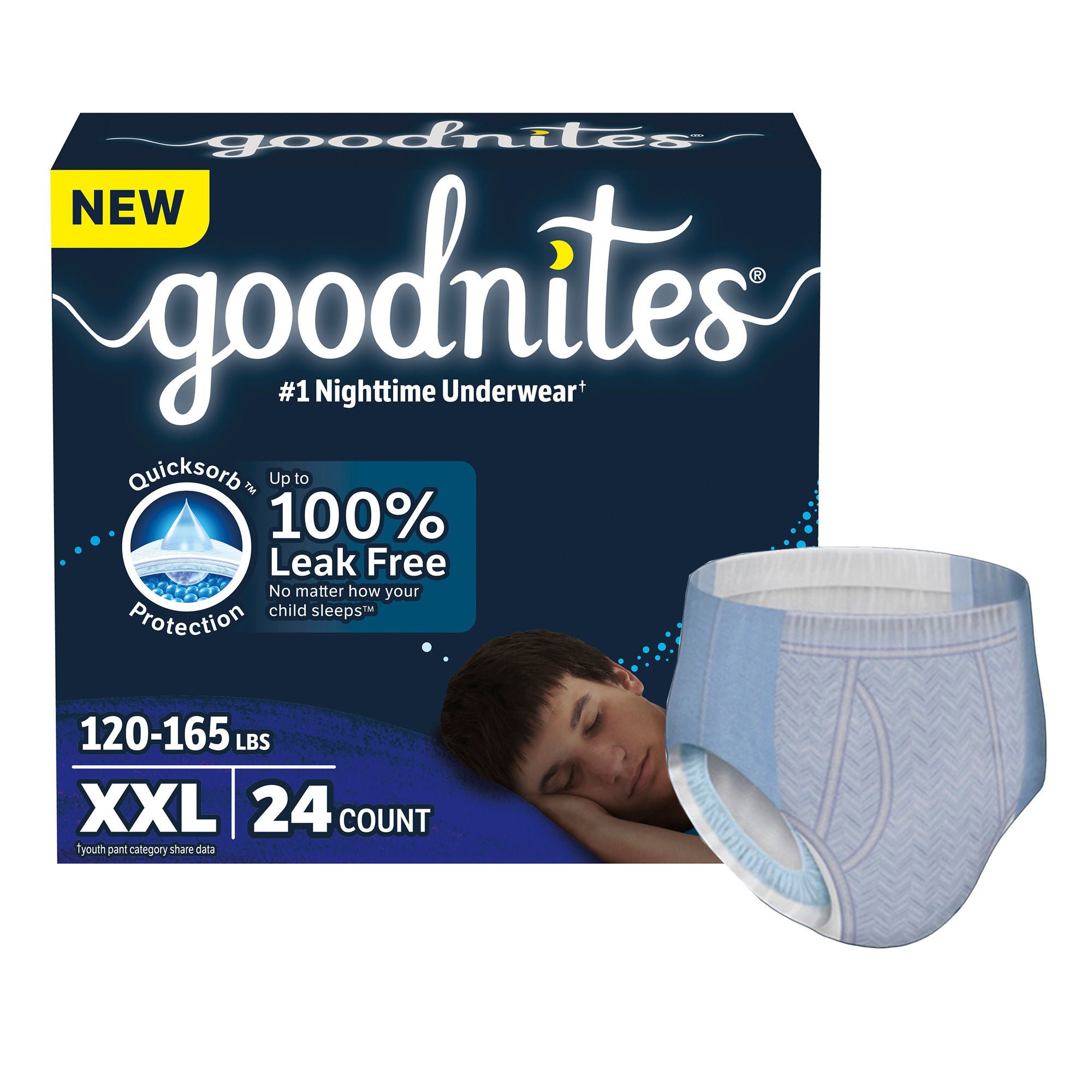 GoodNites® Nighttime Underwear for Boys, 2X-Large