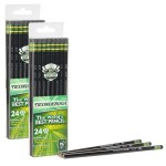 Ticonderoga&reg; Pencils, #2 Soft, Black, Unsharpened, 24 Per Pack, 2 Packs DIX13926-2