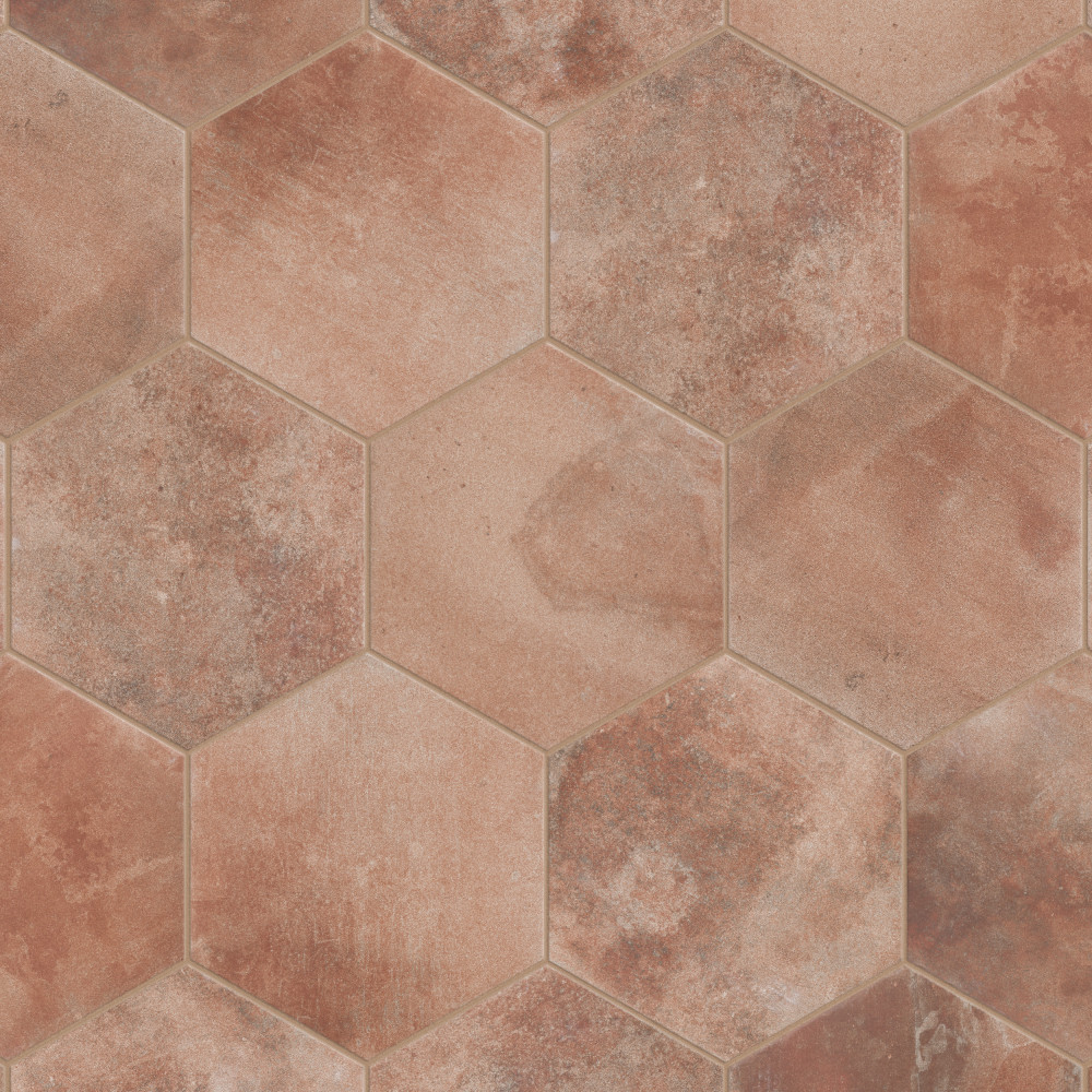 Americana Boston Hex North 11 in. x 12-3/4 in. Porcelain Floor and Wall Tile