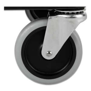 Rubbermaid Commercial, Lockable Doors and Sliding Drawer, Utility Cart, Black