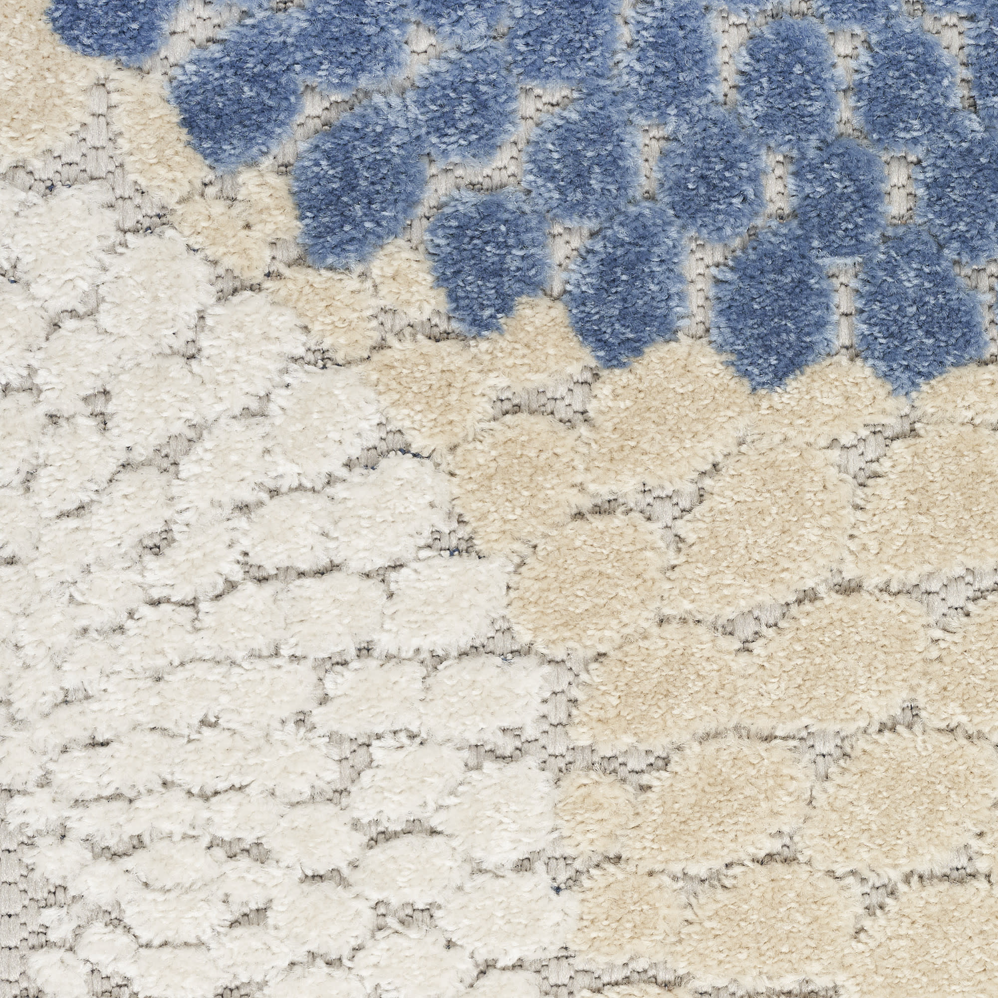Nourison Aloha 6' x 9' Blue Grey Modern Rug