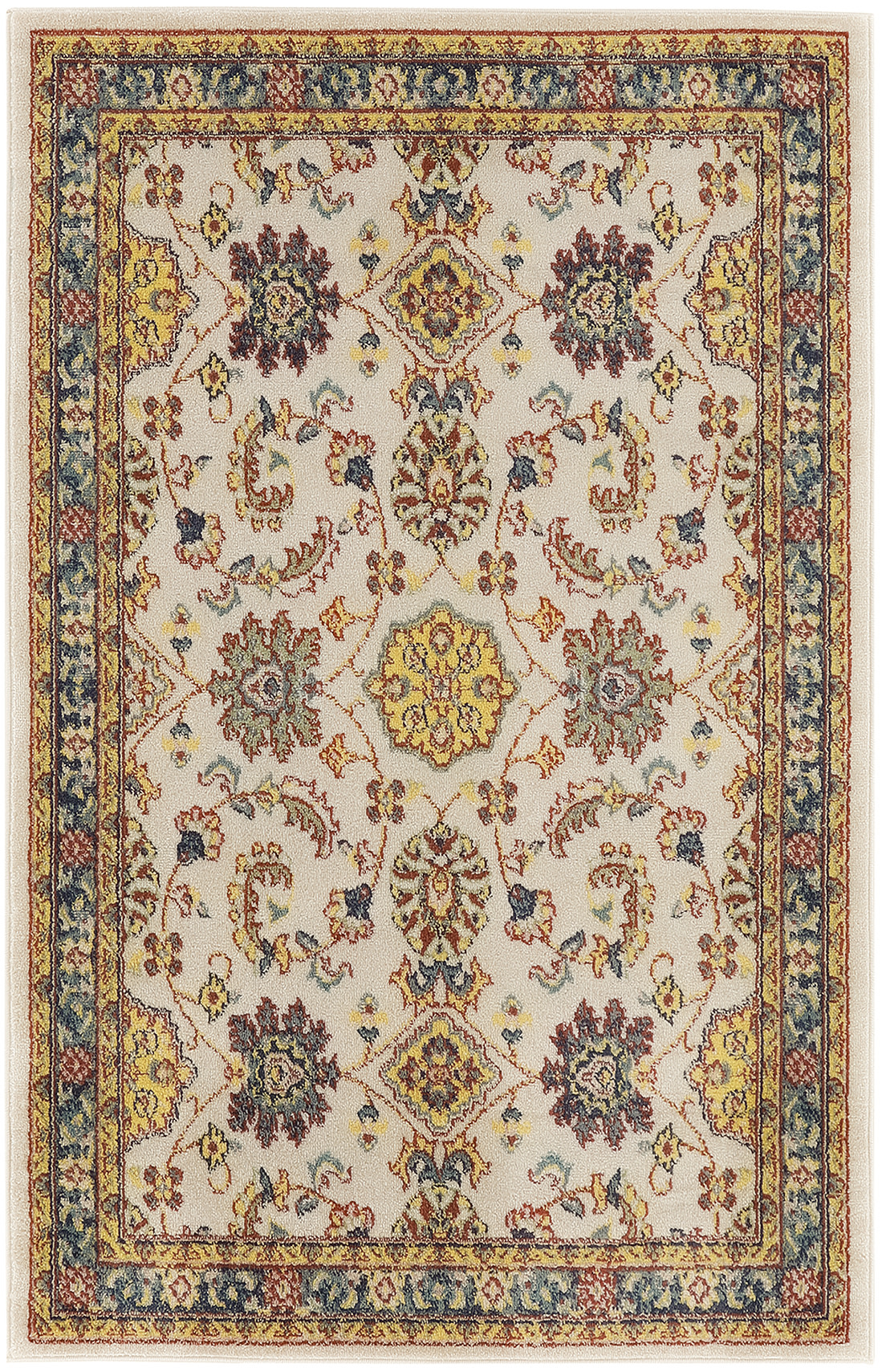 Nourison Nourison Essentials 4' x 6' Ivory Gold Vintage Rug