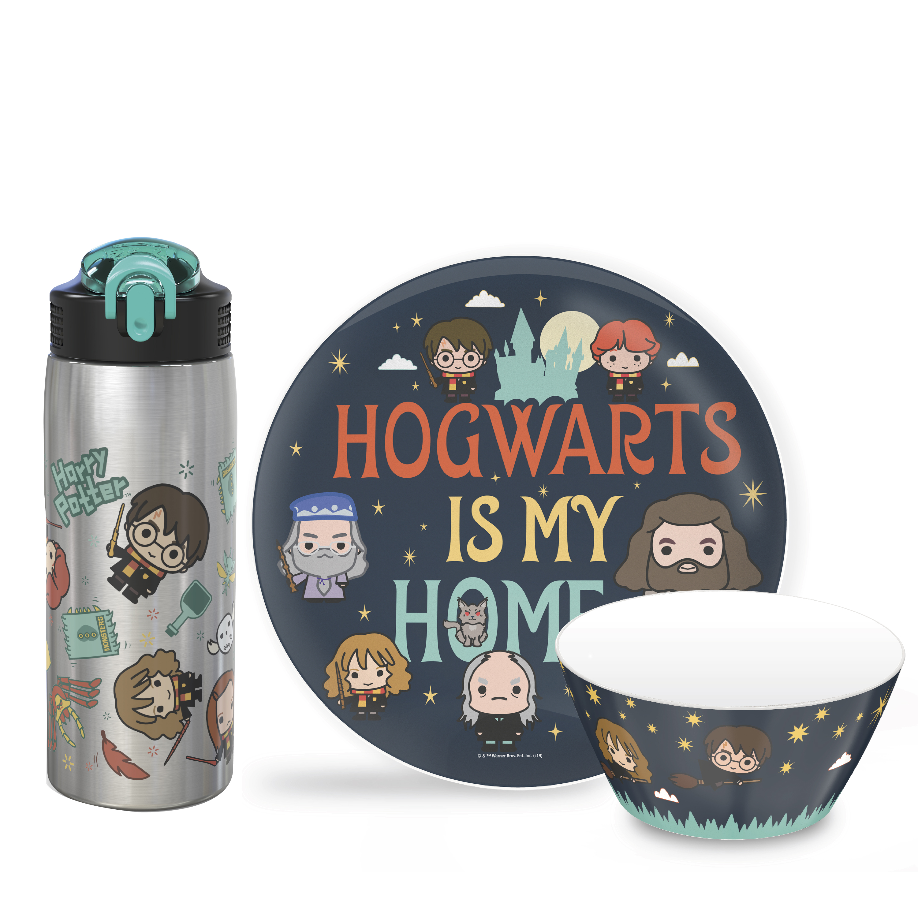 Harry Potter Dinnerware Set, Harry, Hermione, Ron and Friends, 3-piece set slideshow image 1