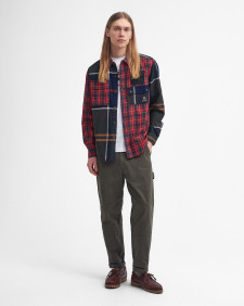 Barbour x Baracuta Relaxed Long-Sleeved Patchwork Shirt Tartan Mix