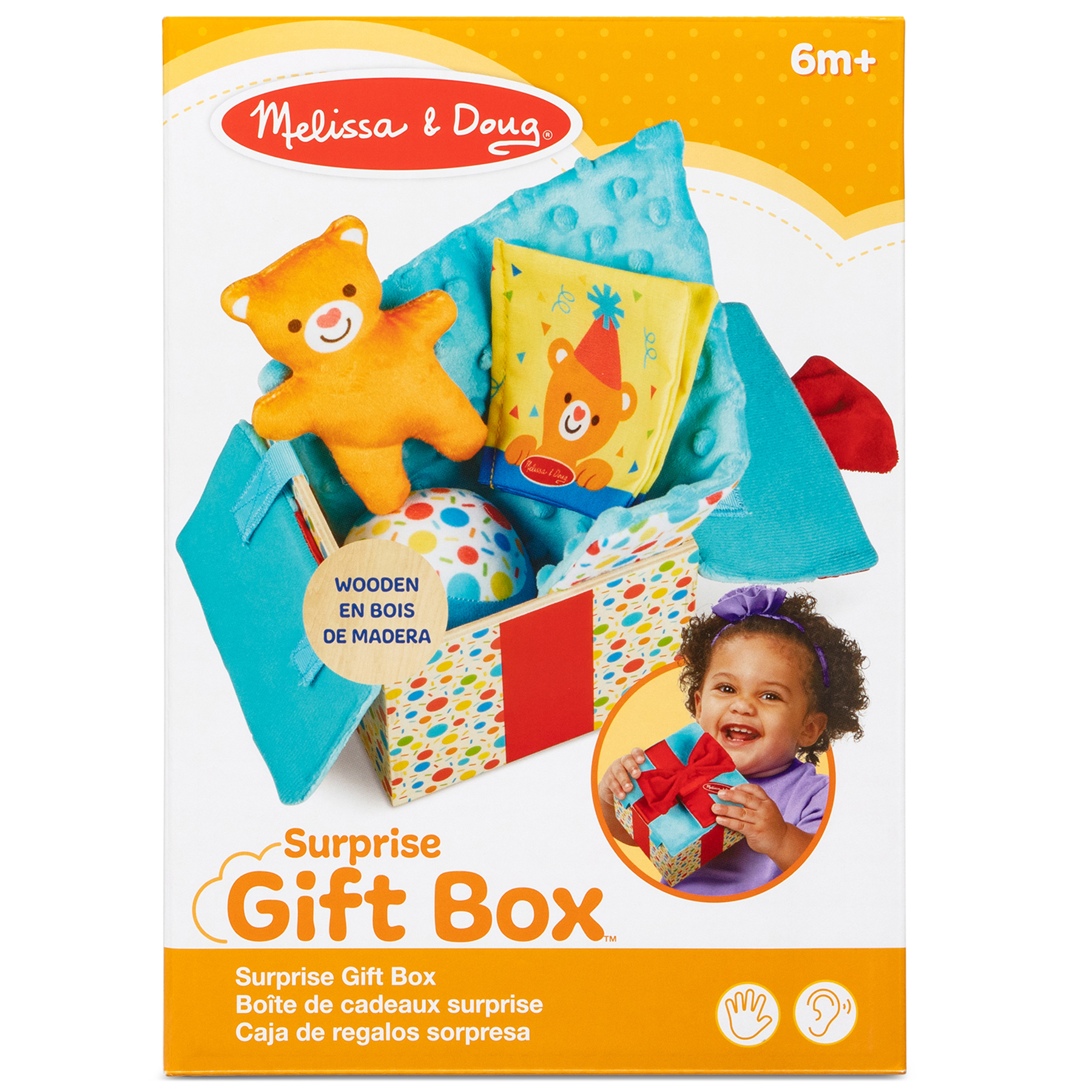 Melissa & Doug Wooden Surprise Gift Box image number null