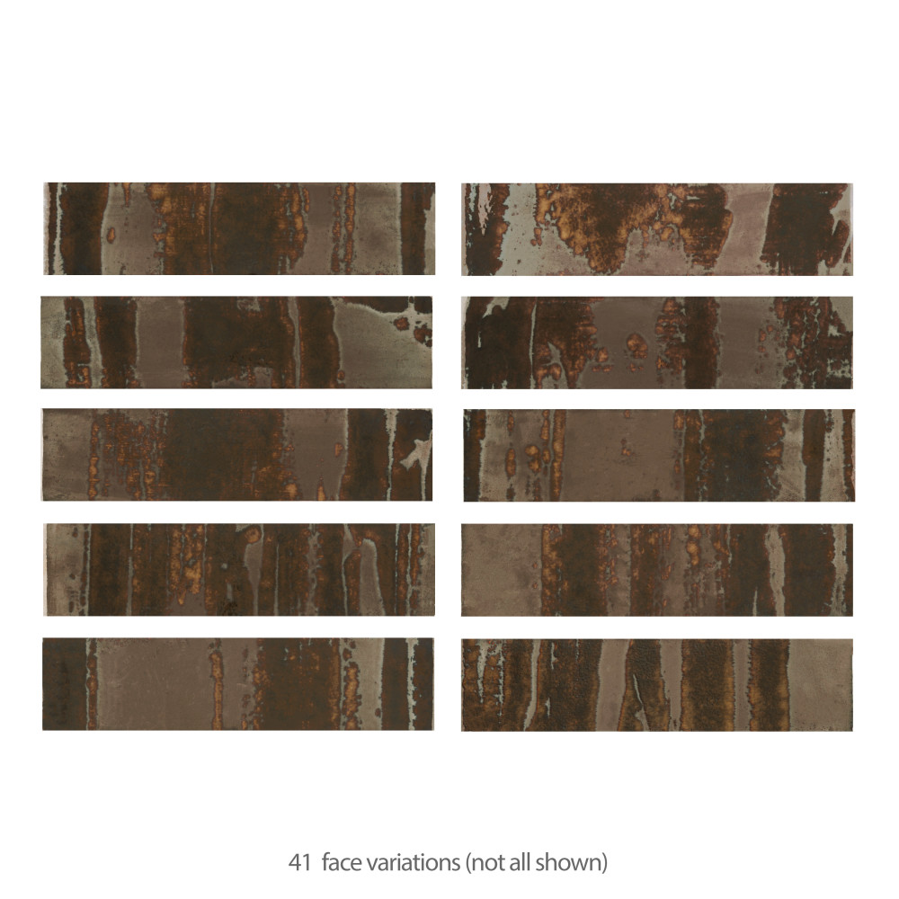 Joliet Dark Amber 3 in. x 12 in. Ceramic Wall Tile