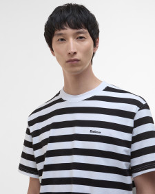 Saltford Striped Oversized T-Shirt Classic Black