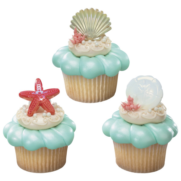 Sea Shell Cupcake Rings