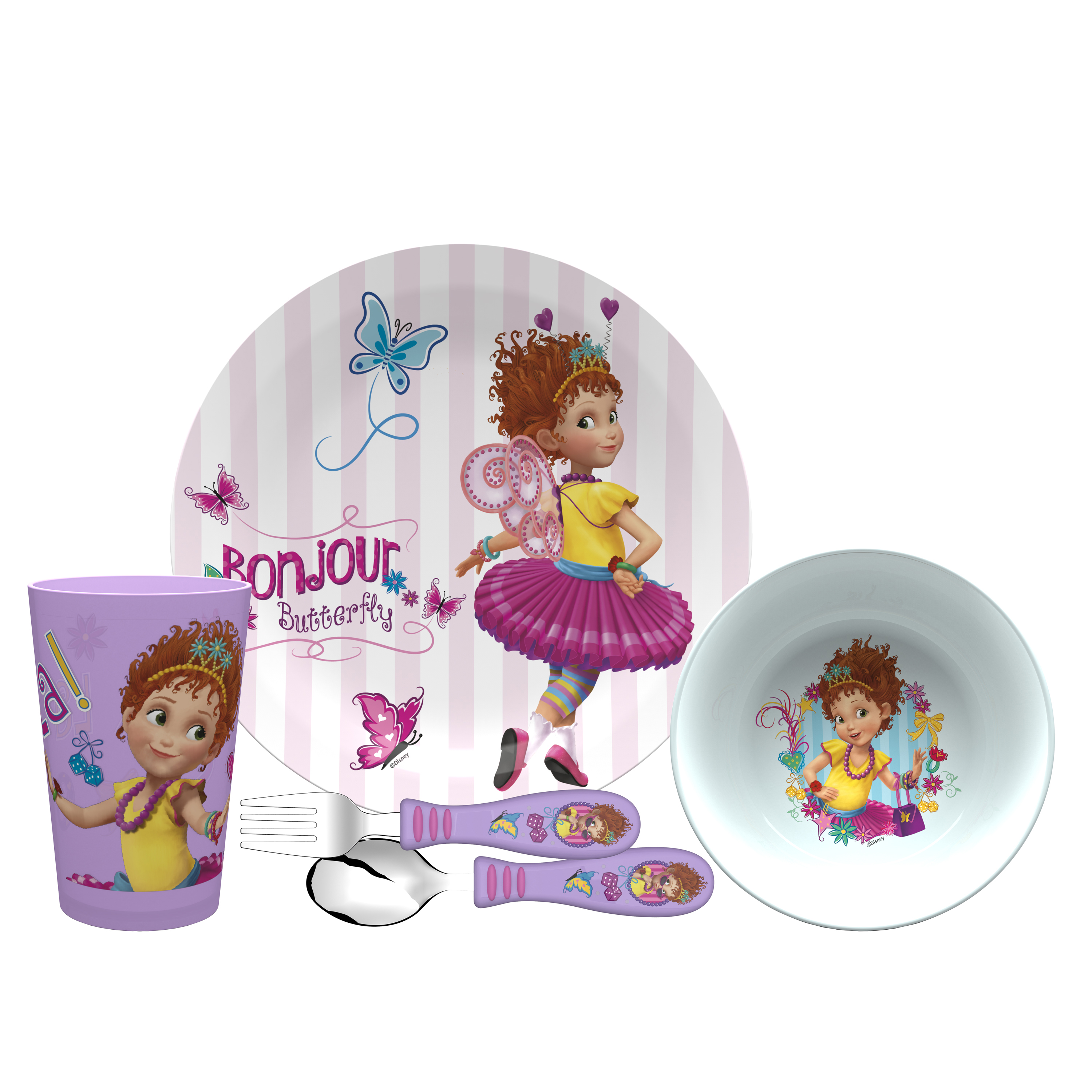 Disney Jr. Dinnerware Set, Fancy Nancy, 5-piece set slideshow image 1 Disney Jr. Dinnerware Set, Fancy Nancy, 5-piece set slideshow image 1