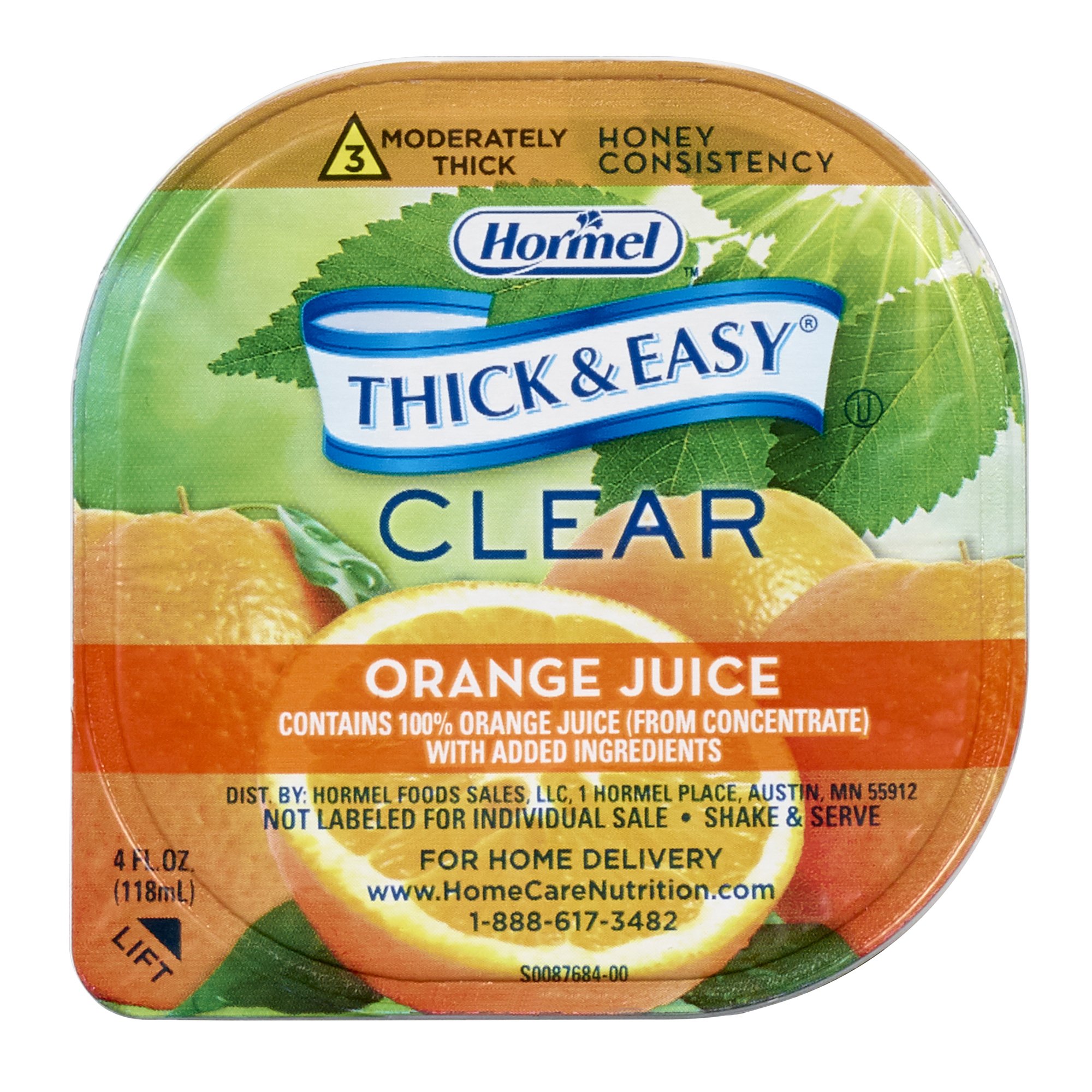 Thick & Easy Clear Honey Consistency Orange Juice Thickened Beverage MK 690739