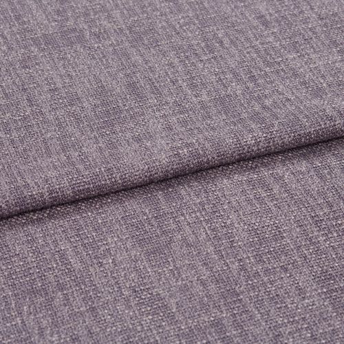 Textured mauve upholstery fabric folded once, showing woven looped weave and subtle sheen; even diffuse lighting on a flat surface, neutral background, no other objects.