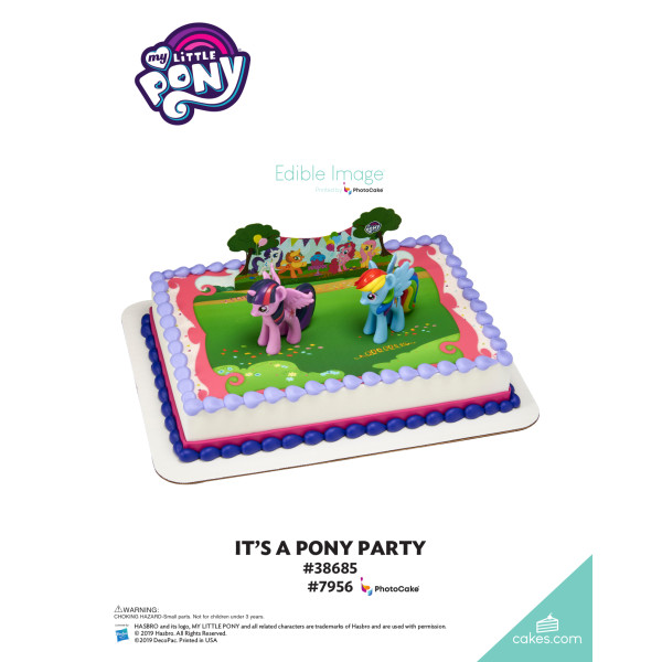 My Little Pony™ It's a Pony Party! The Magic of Cakes® PhotoCake® Enhanced Background Page