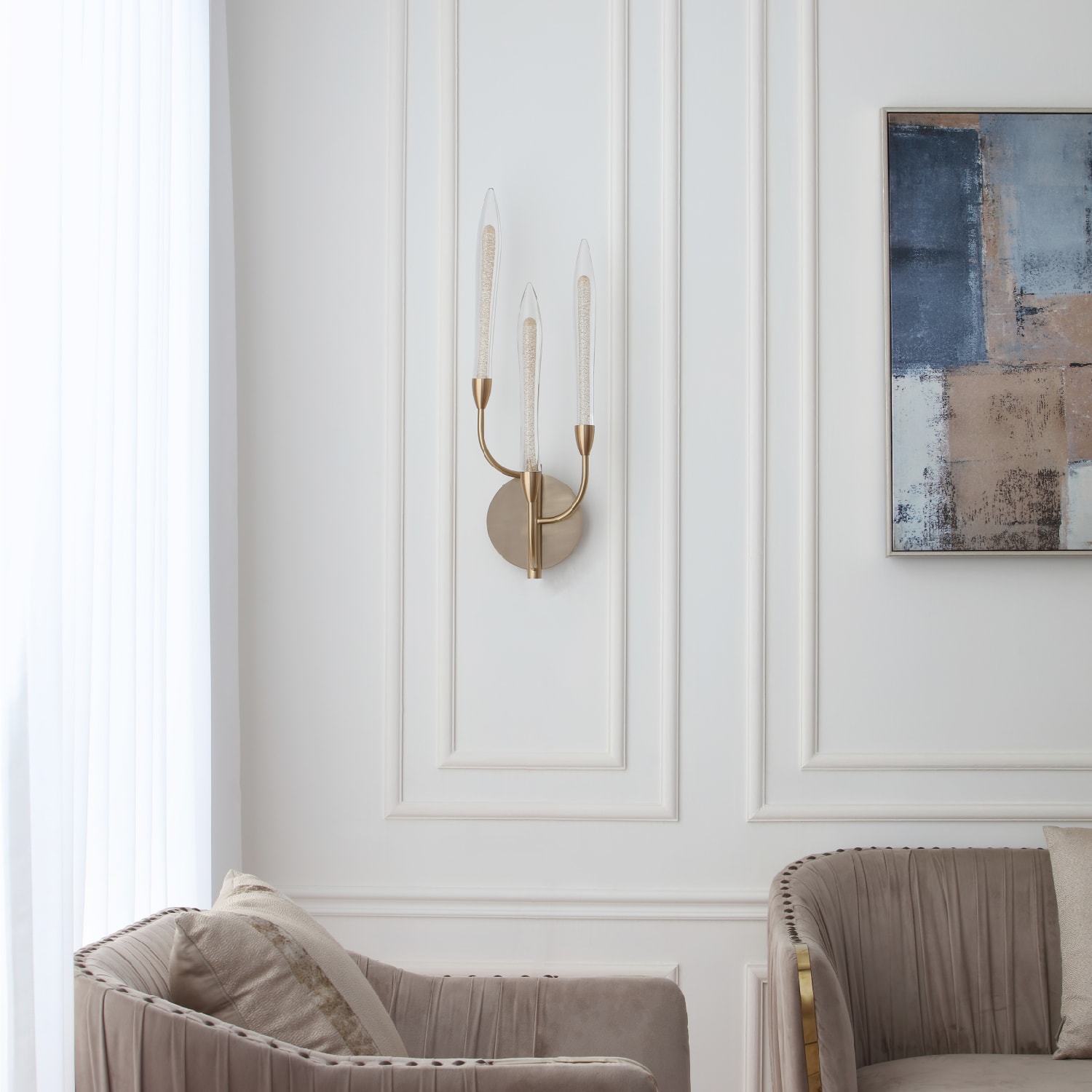 Alina 3 Light Wall Sconce — installation 2