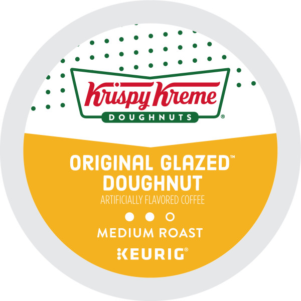 Krispy Kreme Original Glazed Doughnut Coffee, K-Cup Pods, Medium Roast, 96 Count