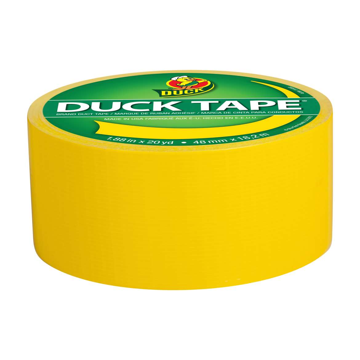 Color Duct Tape- Yellow, 1.88 In. X 20 Yd. | Duck Brand