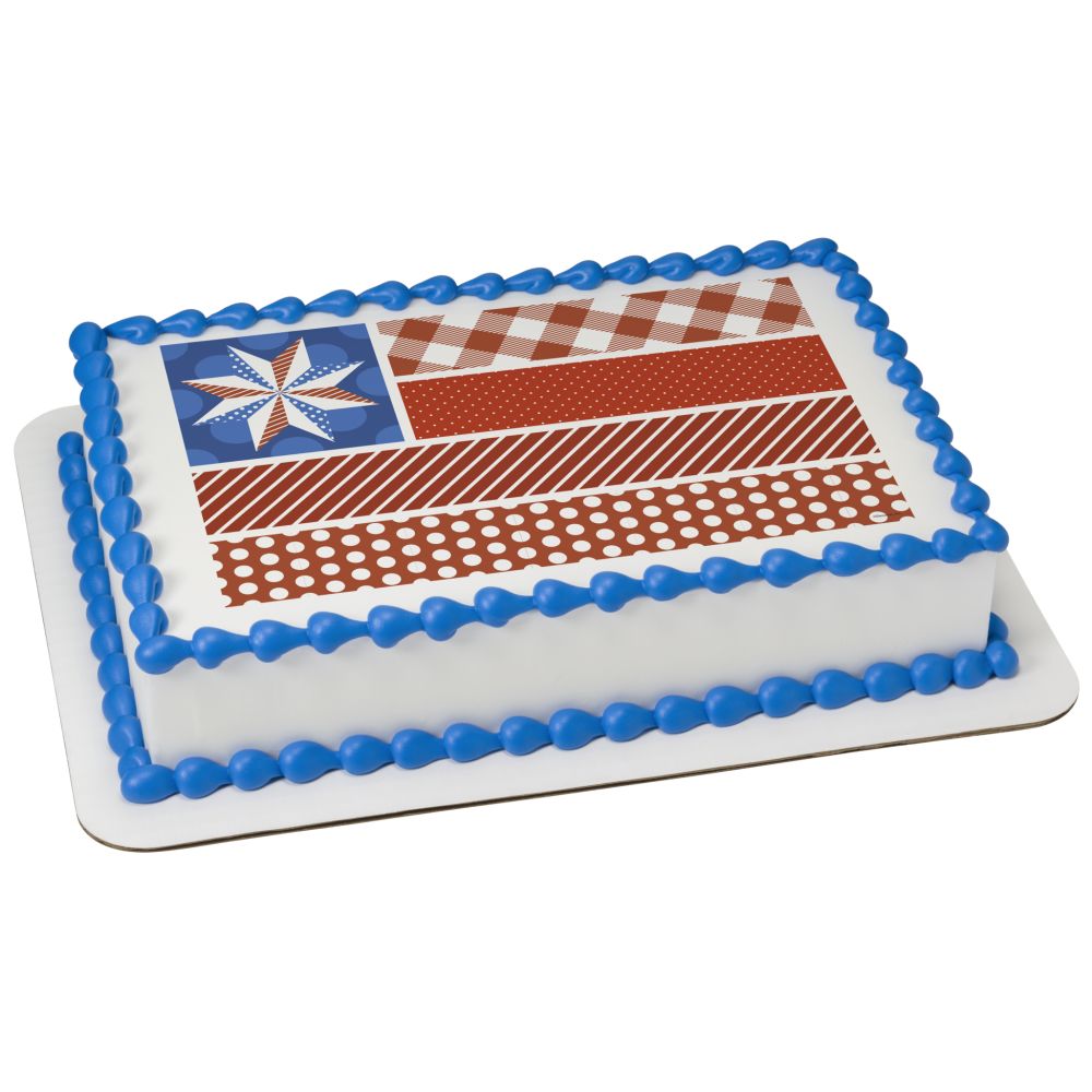 Image Cake Cottagecore American Flag