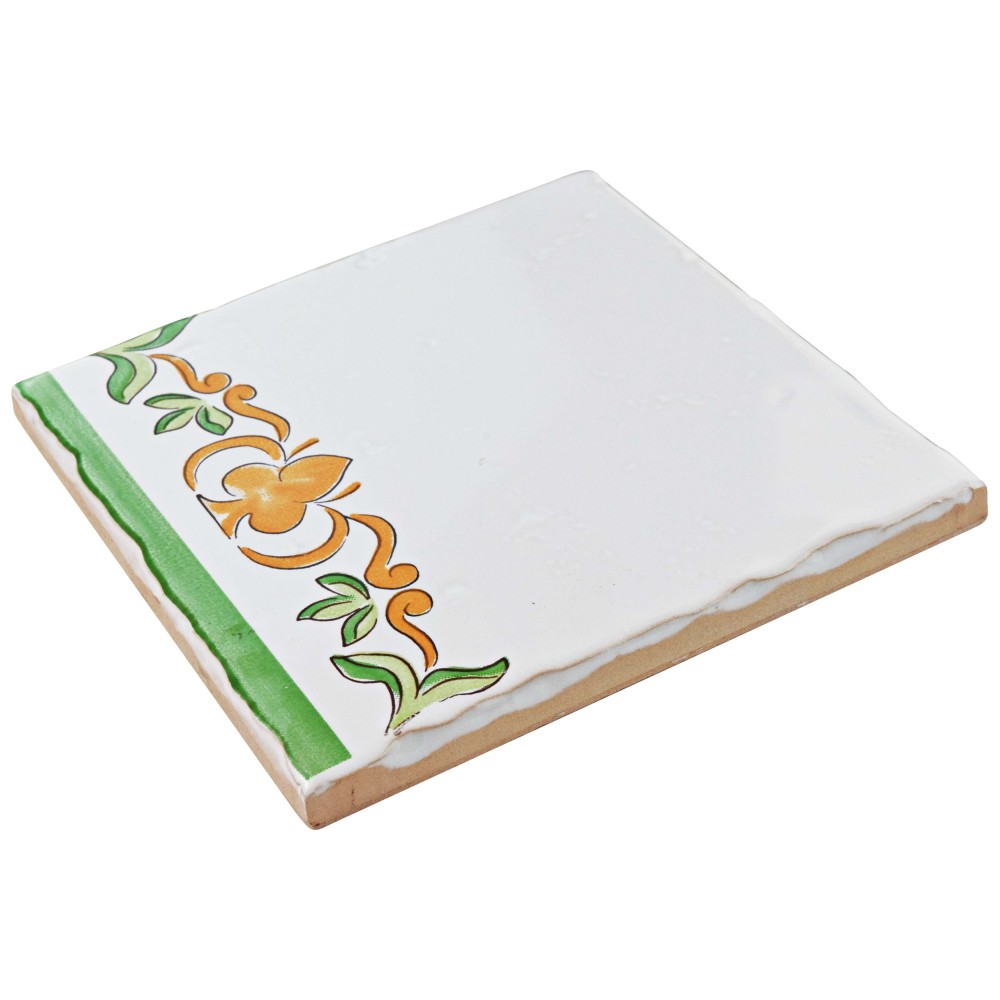 Novecento Tira Paterna Deco 5-1/8 in. x 5-1/8 in. Ceramic Wall Tile