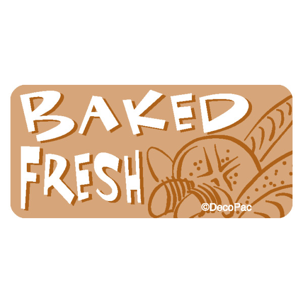 Baked Fresh Promotional Label