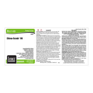 Hillyard, Label RTU 484 Citrus Scrub 90 Degreaser