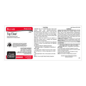 Label RTU 706 C2 Top Clean