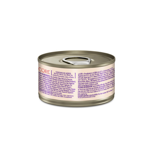 Wellness CORE Signature Selects Skipjack Tuna & Salmon back packaging