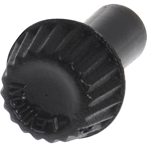 Black Plastic Knurled Turn Knob (#4-36 Thread)
