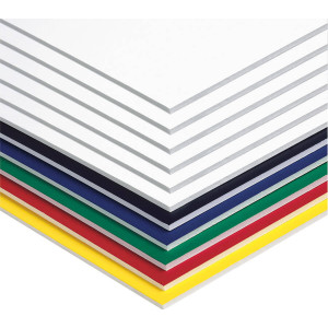 Foam Board, 6 Assorted Colors, 20" x 30", 10 Sheets