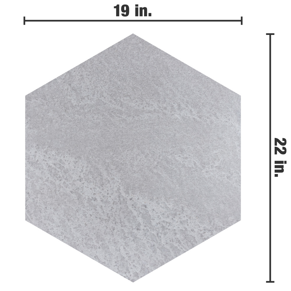 Nagpur Grand Hex Perla 19 in. x 22 in. Porcelain Floor and Wall Tile