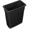 Carlisle, TrimLine, 15 gal, Polyethylene, Gray, Rectangle, Receptacle