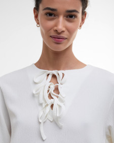 Louise Peplum Blouse Cloud