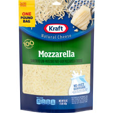 Kraft Mozzarella Shredded Cheese, 2 ct Pack, 16 oz Bags