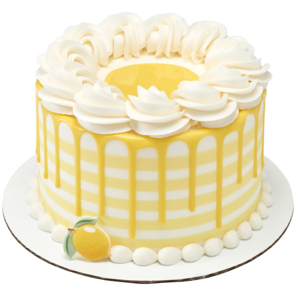 Lemon Flavored Dessert Drizzle Cake Drip