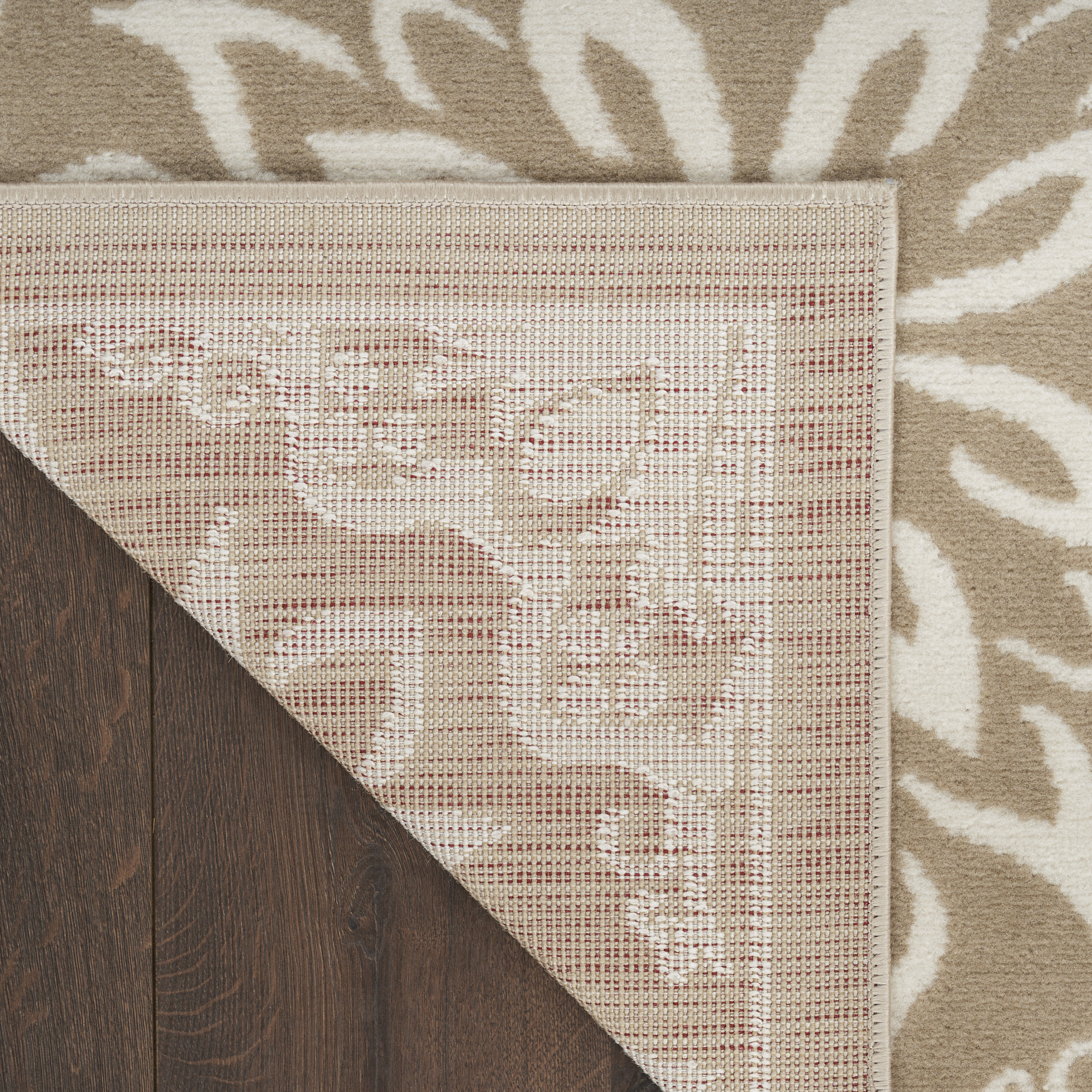 Nourison Jubilant 3' x 5' Taupe Farmhouse Indoor Rug