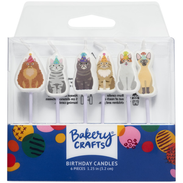 Party Cats Shaped Candles
