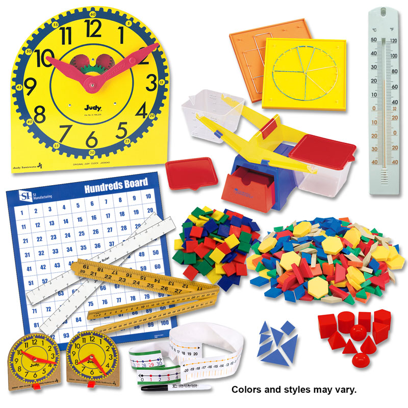 Manipulative Kit 2 (Plastic Pattern Block Upgrade, Judy Clock, Optional