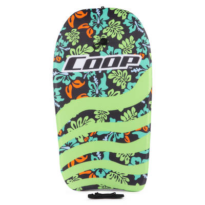 SwimWays Coop Pipe 33 Bodyboard, Swimming Aid, Lightweight Bodyboard with Wrist Leash for Adults, Kids, and Beginners, Green