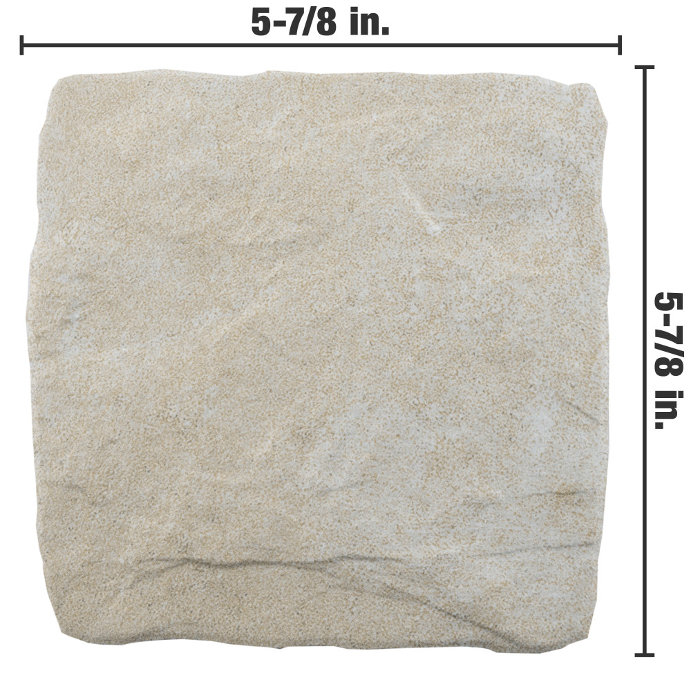 Country Bone 5-7/8 in. x 5-7/8 in. Porcelain Floor and Wall Tile