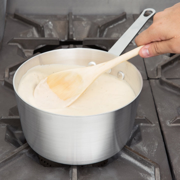 2 ¾-quart Arkadia™ aluminum saucepan in natural finish