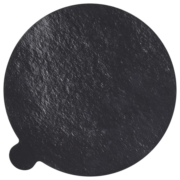 5" Round Black/Gold Reversible Waxed Corrugated Cake Board