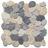 Random Series Multi Grey & Quartz Jg 12×12 Cobbles Mosaic Tumbled