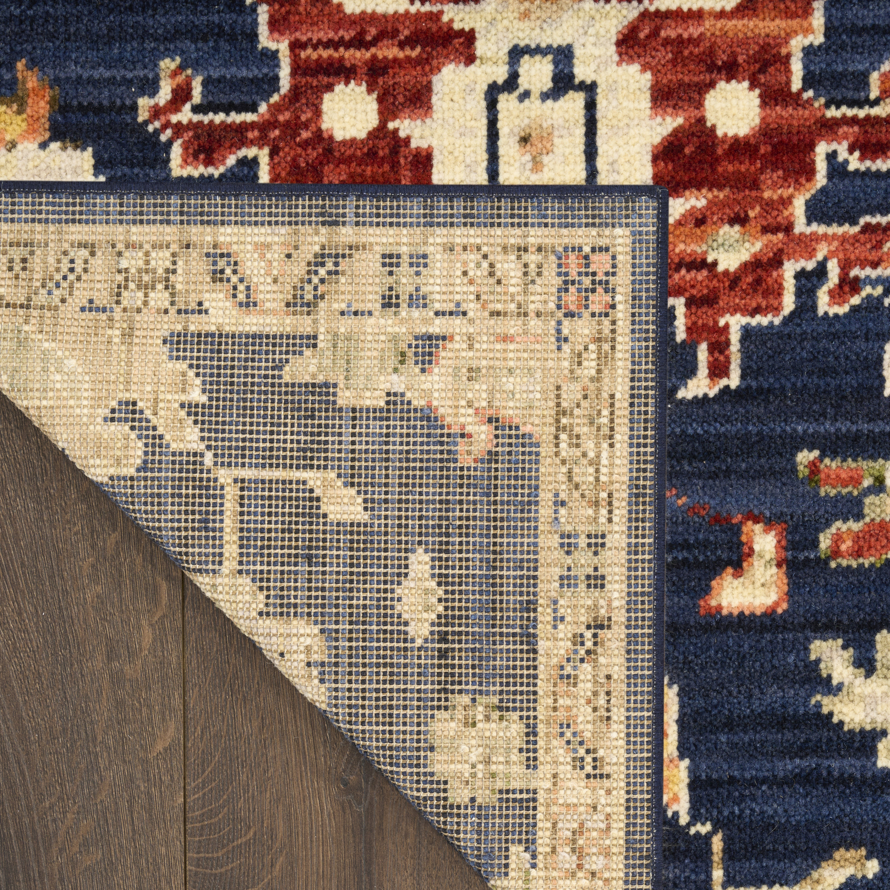 Nourison Antique Bloom 2' x 3' Navy Vintage Indoor Rug