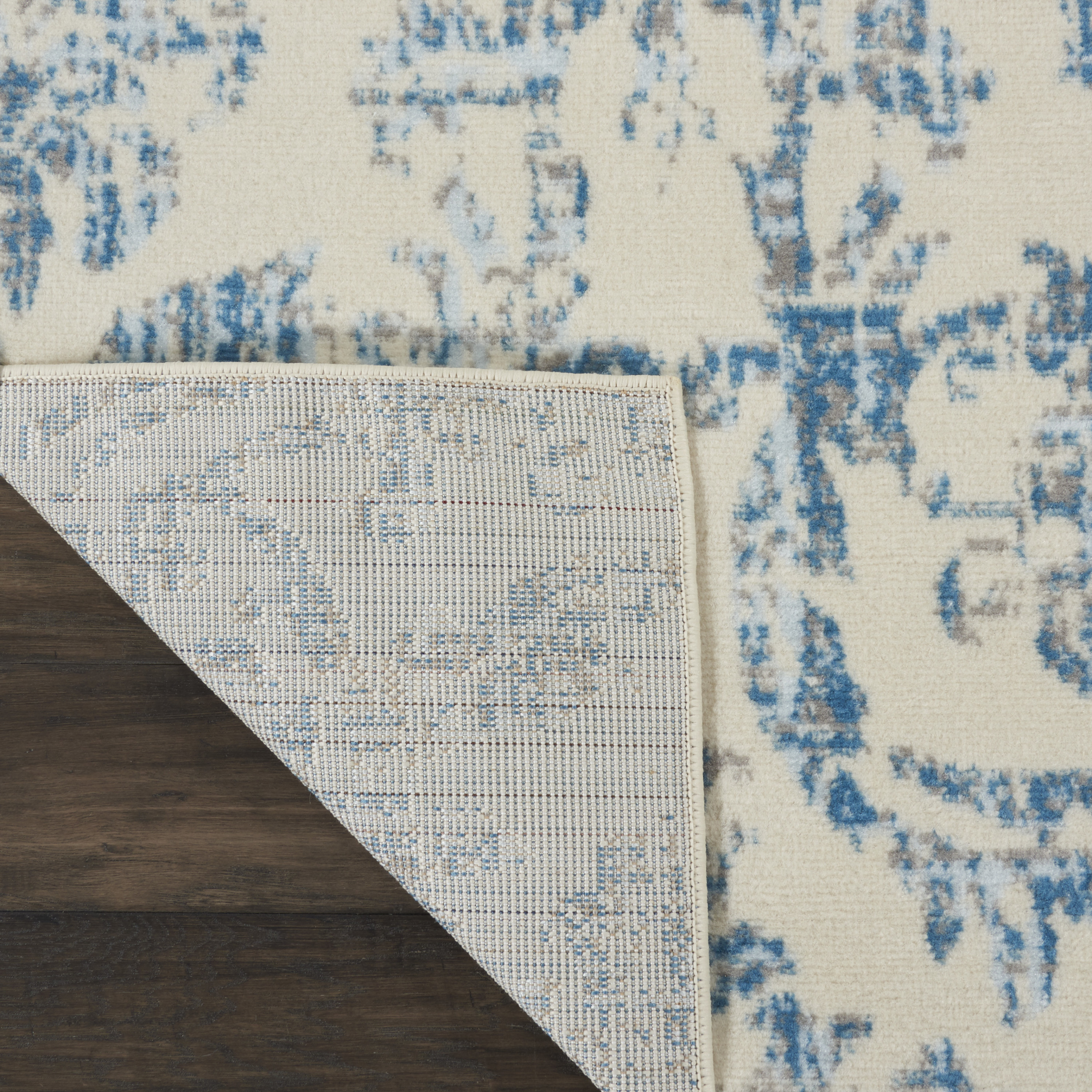 Nourison Jubilant 7' x 10' Ivory Blue Vintage Indoor Rug