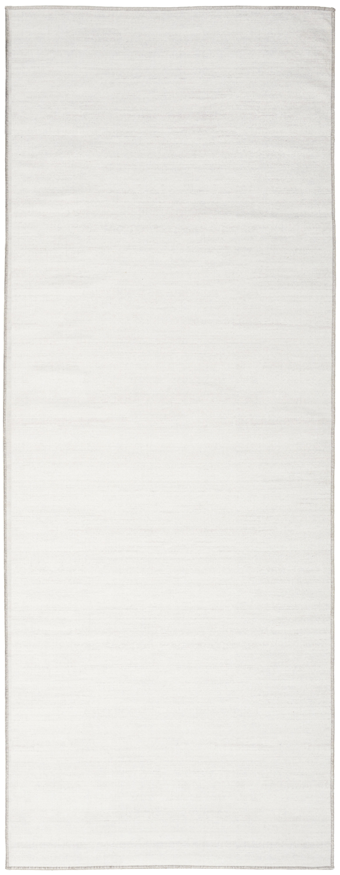 Nourison Washable Essentials 2' x 6' Ivory Grey Modern Indoor Rug