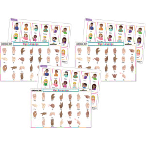 3-Pack Sign Language Learning Mat