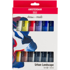 Standard Acrylic Urban Landscape Set, 12 x 20mL