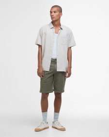 Nelson Regular Short-Sleeved Shirt Stone