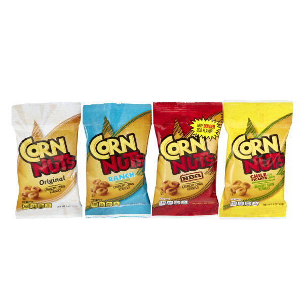 CORN NUTS Original Crunchy Corn Kernels Snack, 1 Oz. Pack of 12 . C1C1 - Front Center In Package (Hi Res)