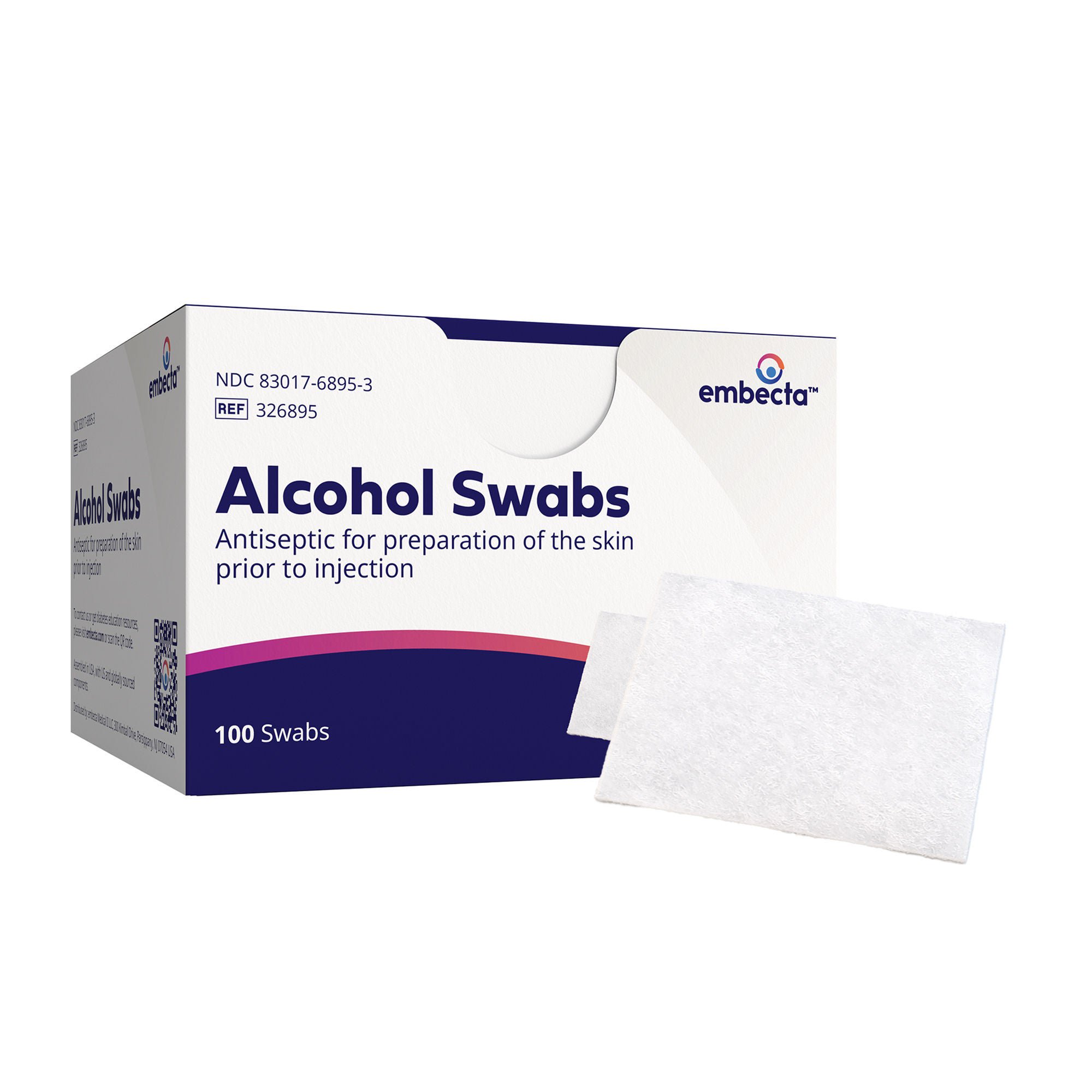 embecta™ Isopropyl Alcohol Prep Pad, 0.75 x 1 Inch